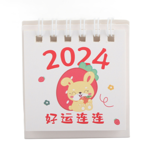 2024 Mini 3D Skrivebordskalender (Lykke til)