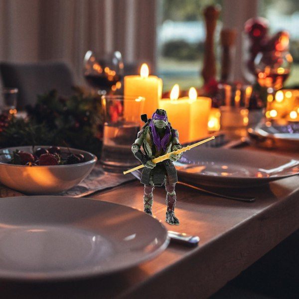 Tegneserie Ninja Turtles actionfigurer, 4 stk 5 tommer actionfigur klassisk model legesæt gave til børn