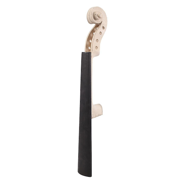 4/4 Storlek Lönn Violin Hals Ebenholts Greppbräda Violin DIY Kit med Hand Carved Scroll