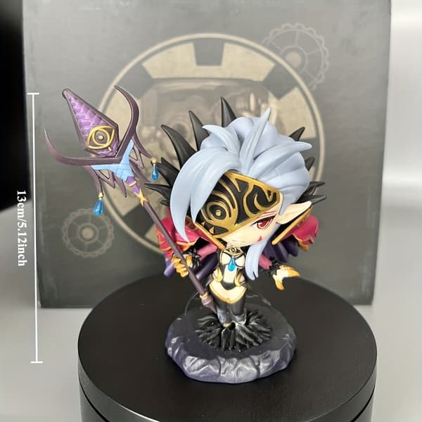 1 stk. Chibi Anime Spill Chibi Krigerfigur - Chibi-stil Samleobjekt Actionfigur med Dynamiske Poser, Chibi Karakterstatue for Bordrollespill... 1PC Model