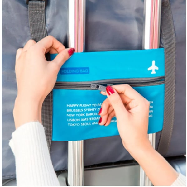 2 STK 32L rejsetaske foldbar håndbagage sportstaske skuldertaske bagagetaske rejsetaske, 46*34,5*20 cm