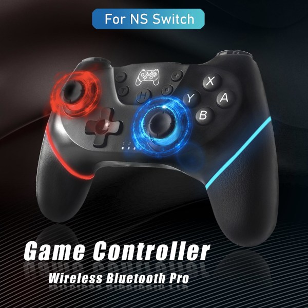 Bluetooth-kompatibel Pro Gamepad För Ns Switch Console Trådlös Gamepad Videospel USB Joystick Control