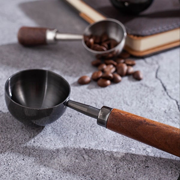 2 stk. Kaffe måleske Kaffe målekop SORT_xx Black