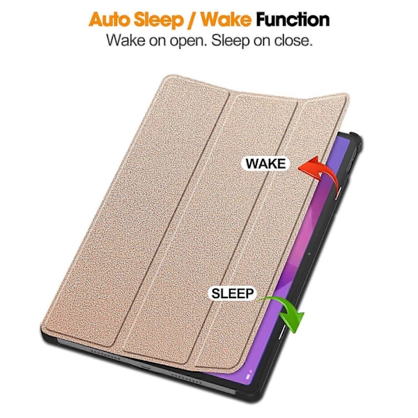 Etui til Lenovo Idea Tab Pro Anti-Drop Læder Stand Tablet Cover - Grå Multifarvet Multicolor Rose Gold