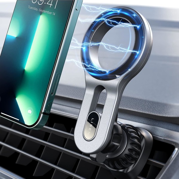 Til Iphone 15 Magsafe Car Mount, Biltelefonholder til Iphone, [Nem at installere] Håndfri magnetisk biltelefonholder Fit (FMY)