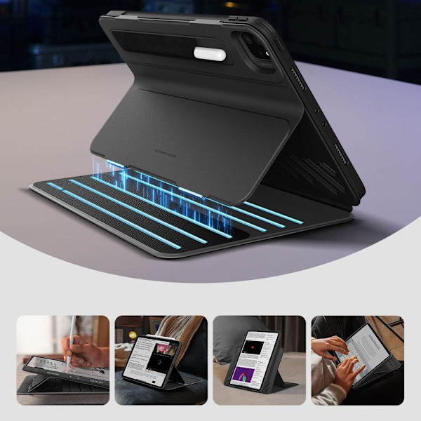ESR iPad Pro 13 2024 Cover Shift Magnetisk Sort