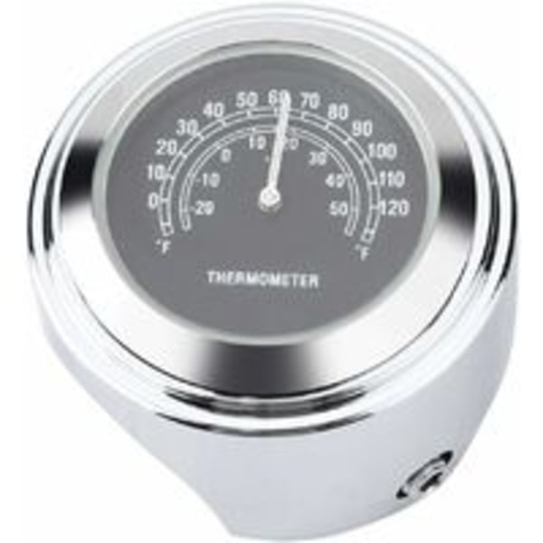 22-25mm (Sort) Styrtermometer Vandtæt Motorcykel Styr Montering Temperatur Tilbehør