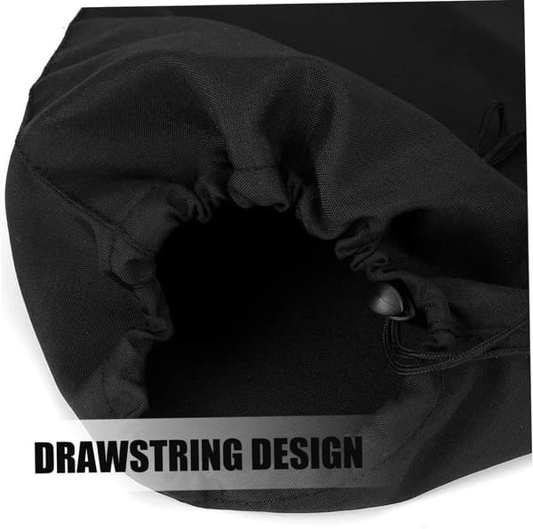 Løvsugerpose - 44x60cm oppsamlingspose med ventilasjonshull - Vanntett hageavfallspose for blåser og kverner Black
