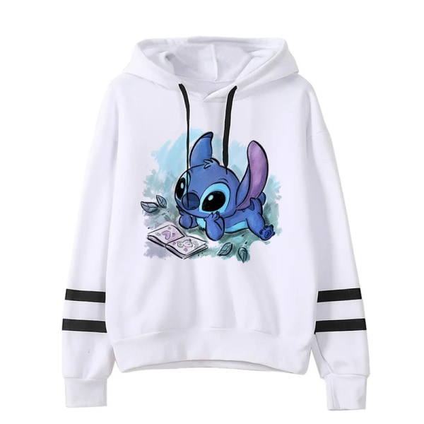 Y2k tecknad Lilo och Stitch roliga hoodies kvinnor Harajuku söt Stitch Anime tröja Manga Streetwear Hoody kvinnliga barn 59221 59221 L