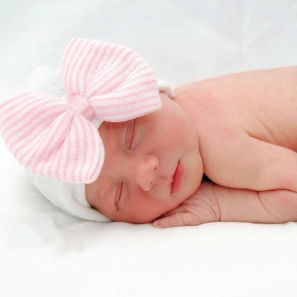 Newborn baby hat og vanter, 3 hatte og 3 par vanter til babyer, drenge, piger, i alderen 0-3 måneder