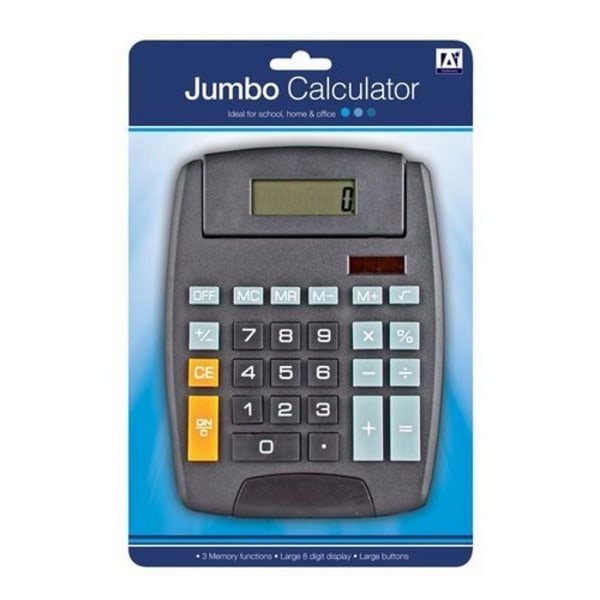 A Star Jumbo Lommeregner One Size Sort Black One Size