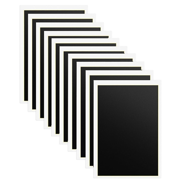 Lasergraveringsmerkepapir, 10 stk laserfargepapir for lasergraveringsmaskin, 15,4x10,6 tommer svart for