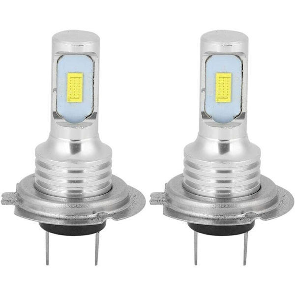 Sumuvalon polttimo, 2 kpl 80W 6000K Universaali H7 LED Auton sumuvalolamppu Valkoinen DC 12-24V