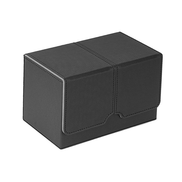 Trading Card Deck Box Spillekort Protector Album Container Display Deck Case Black And Grey