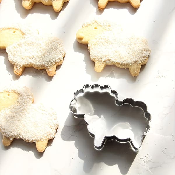 Cookie Cutter i rustfritt stål med sau-form for DIY-baking