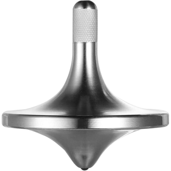 Spinning Top i rustfrit stål, Premium udsøgt perfekt balance Vellavet metal skrivebord Edc Little Fidget Toy