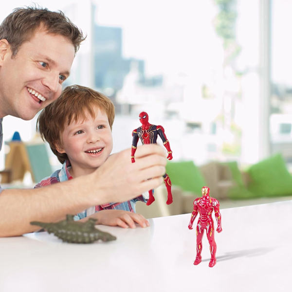 Iron Man Spider-Man Captain Marvel Captain America Thanos Hulk Avengers Lysende Figurer Hulk
