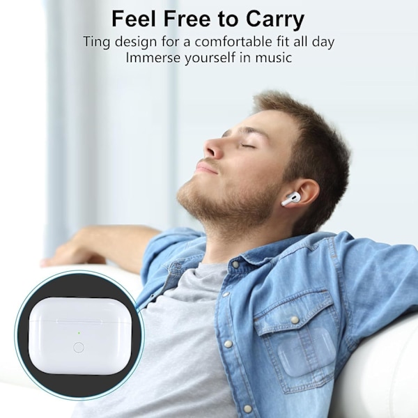 Trådlöst laddningsfodral för Pro 2-generationen, för IOS Earbuds Pro 2 laddningsfodral med Bluetooth-parningsknapp