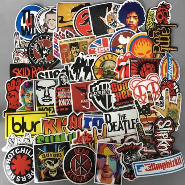100 teippitarran pakkaus SET Stickerbomb-tarra Graffititarra Matkalaukkujen koristelu Värikäs graffititarratarra