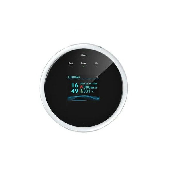 Tuya Wifi Vuotoilmaisin lämpötilatoiminnolla, palavan kaasun ilmaisimet tukevat kodin älykästä elämää, maakaasuvaroitin