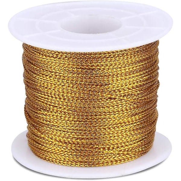 Gullsnor: 100 m ikke-elastisk metallsnor