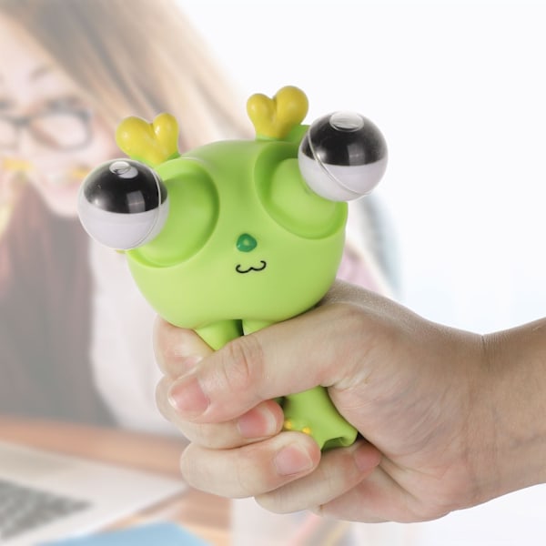 Söt drakleksak med utpoppande ögon, rolig dekompressionsleksak med klämfunktion, ögonbulle, barn, vuxen, födelsedagsfest (1 styck)