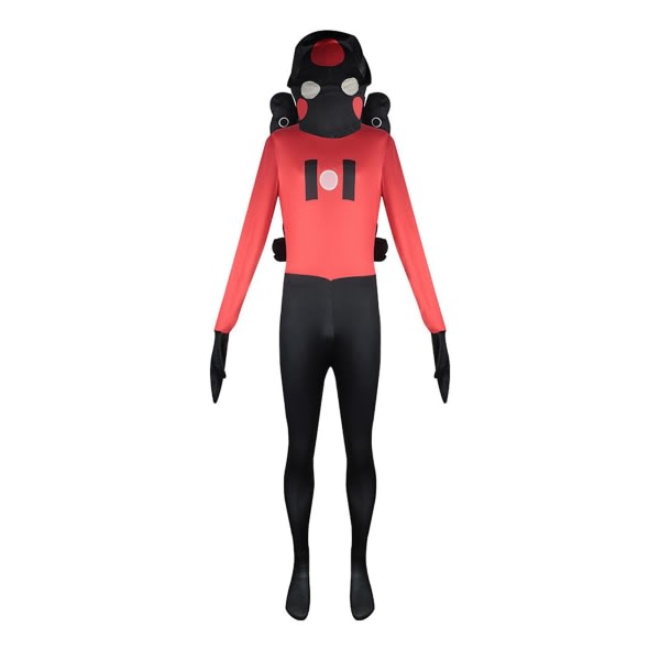 Halloween Skibidi WC Cosplay Jumpsuit Hauska Cosplay Roolipeli Show Puku Unisex Cosplay Titan Kaiutin Mies L