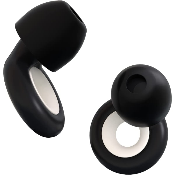 Earplugs - High Fidelity Hearing Protection for Musicians, DJs, Festivals, Concerts and Nightlife - Noise Canceling Earplugs - Black