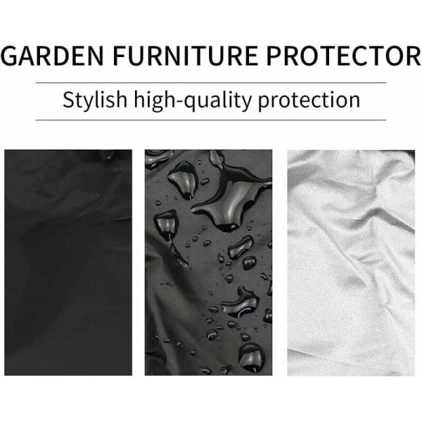 Foldestolebetræk Beskytter Havemøbler Relax liggestolbetræk 210D Oxford stof Vandtæt 71 x 110 x 34 cm (sort)