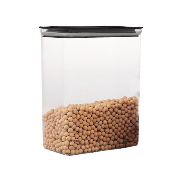 Melbeholder Kornbeholder Kæledyrsfoderbeholder Kaffebønnedåse klare køkkenbeholdere Lufttætte opbevaringsbeholdere (18,5*13,5 cm, kaffe)