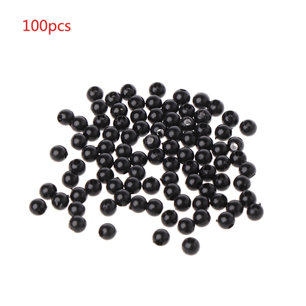 100 st 3-12 mm svarta dockögon säkerhetssömnads pärlor för DIY björn plyschleksaker 0.01 3MM