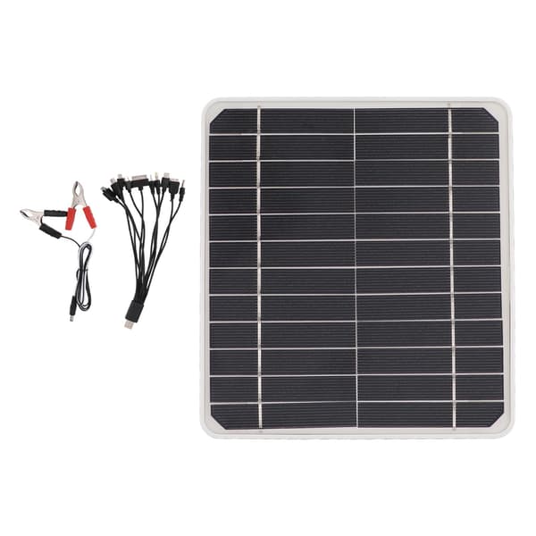 10w solcellepanel billading 12v lading mobiltelefonbatteri