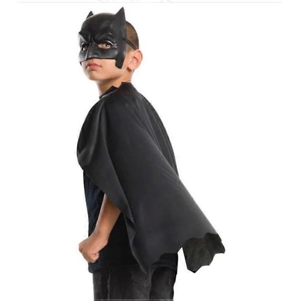 Batman Maske & Kappe Sæt Sort{AZC} Black One Size
