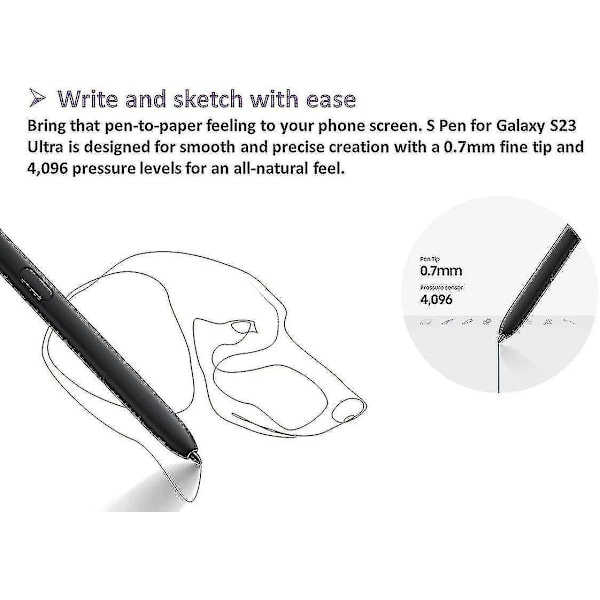 Galaxy S23 Ultra S Pen erstatning for Samsung Galaxy S23 Ultra 5g alle versjoner berøringsskjerm penn