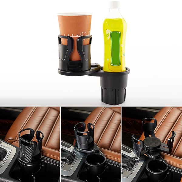 Juomapullon pidike 360 astetta kääntyvä vesikuppipidike auton sisäpuoli
