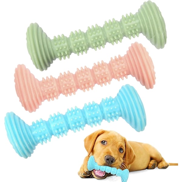Hundleksak tuggleksak hund tuggleksak valpar hund tandborste för små hundar tandvård tandrengöring valpar tänder tugga leksak hundleksak  3 stycken