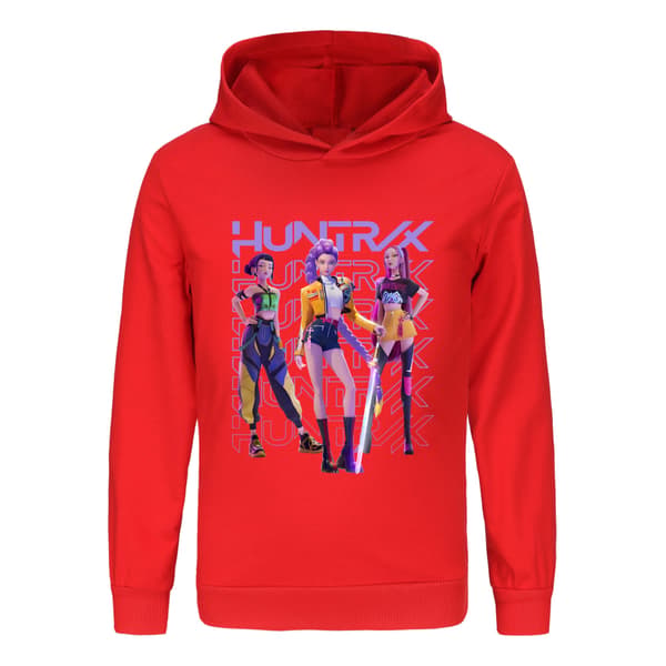 Kpop Demon Hunters sweatshirt til børn ed rode 160CM