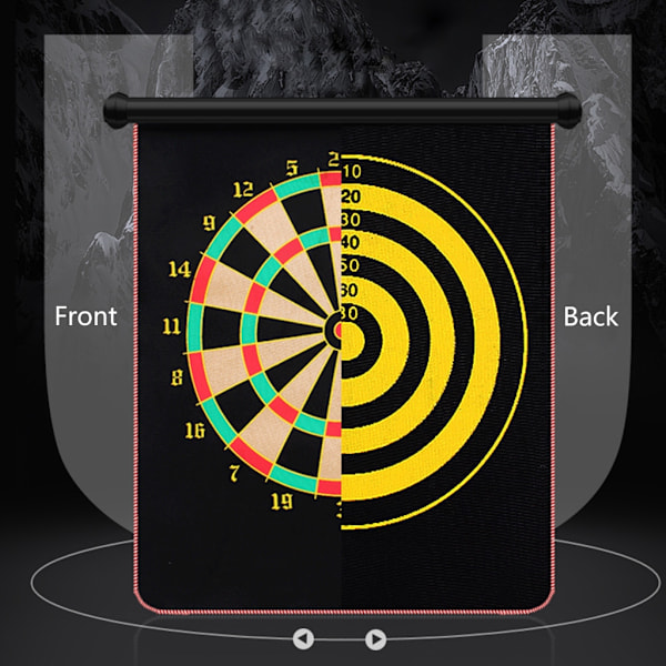 Magnetisk darttavla för barn, dartspel med magnetiska pilar, dubbelsidig säker dartspel roll-up darttavla set 17 plate_xx 17 plate 6 darts
