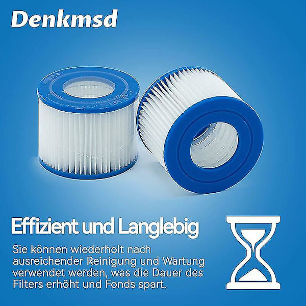Vi-suodatinelementti Bestway Lay-Z Spa:lle, Bw58323 Vaihtoelementti Bestway 58239:lle (4 kpl) (FMY)