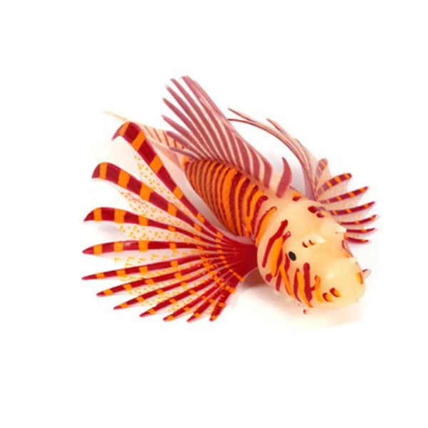 Akvarium kunstig fisk dekoration Akvariet strålende Lionfish flydende dekoration ornament