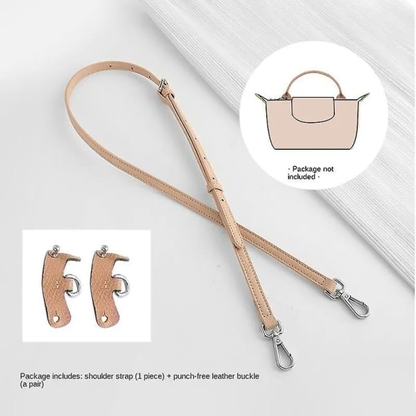 Skulderstropp for Longchamp Veske Transformasjonstilbehør Fri stansing for mini veske Skulderstropp mini veske Light pink