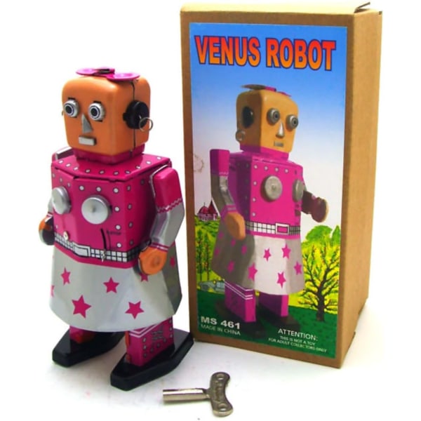 Venus Robot Retro Tin Legetøj Nyhedsgave Tin Robot Wind Up Legetøj Party Favor Bar