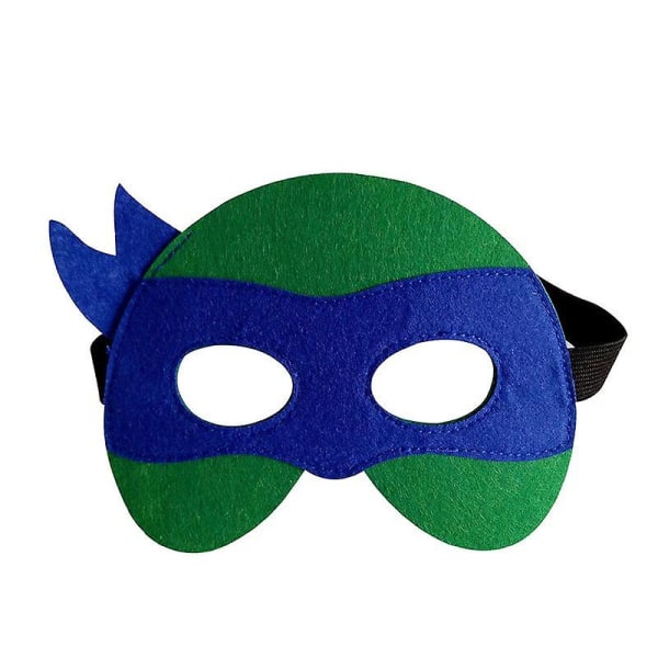 Halloween tegneseriefilt for tenåringsmutante ninjaskilpaddemasker, pakke med 4