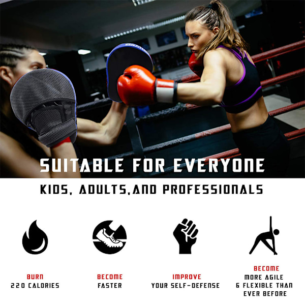 Bokse Mma Punching Mitts Fokus Puder