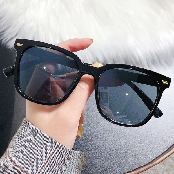 Summer Square Solbriller for Lady Mote Trendy Style Solbriller Vintage Shades Goggles UV400 Protection Streetwear Eyewear