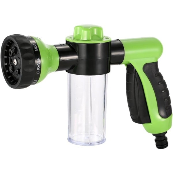 Multifunctional Garden Hose Nozzle, High Pressure Hose Foam Sprayer Garden Water Cannon for Car Washing, Plant Watering and Pet Showering