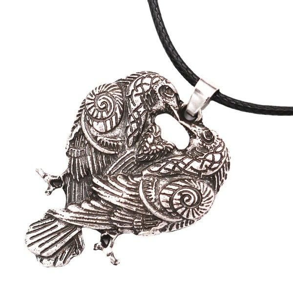 Raven halskæde Celtic Viking Odin Raven Pendant Raven smykker Mænd Kvinder Gaver
