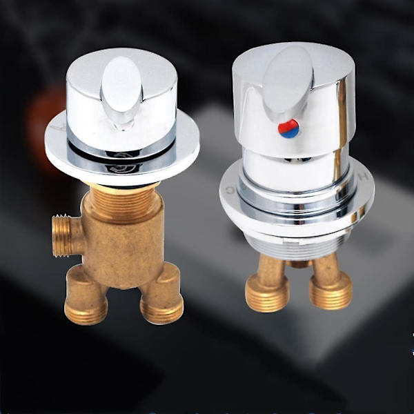 Badkarsblandare Badkarsblandare Tvådelad delad duschblandare Varm- och kallvattenblandare Eller Way Diverter Mixer Badrum dusch