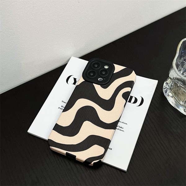 Kompatibel med iPhone 15 Telefonfodral Mode Enkel Söt Zebra St