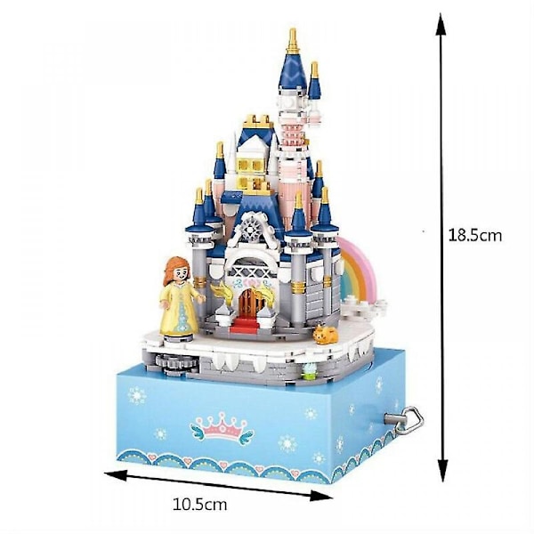 Japan under the sakura tree mini blocks music box building bricks totoro kimono educational toys With box With box B